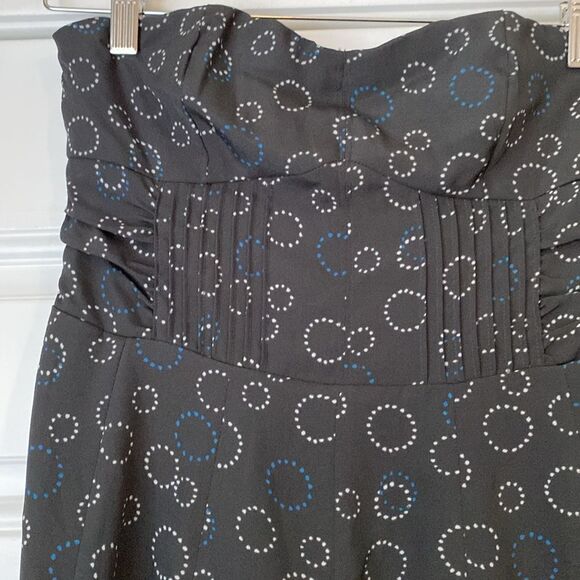 NWT NEW American Eagle Circle Print Strapless Mini Dress Sweetheart Neck Size 2 - Picture 3 of 11